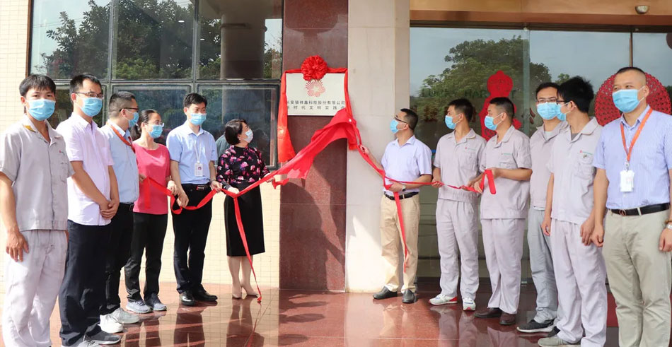 祥鑫科技“新時(shí)代文明實(shí)踐點(diǎn)”揭牌儀式隆重舉行！